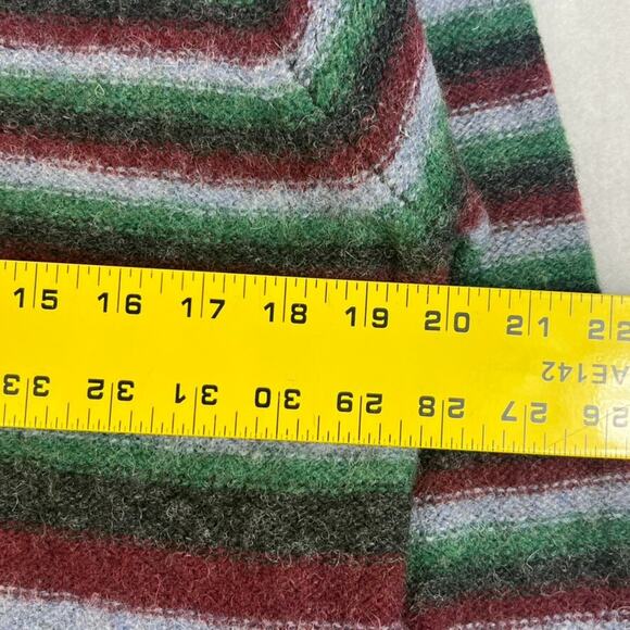 American Eagle Outfitters Pullover Sweater Men Wool V Neck Multicolor Striped - Picture 3 of 9